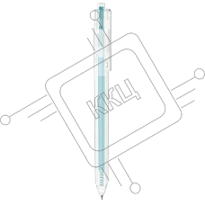 Ручка гелевая автоматическая Deli Delight EG118-LB прозрачный, светло-синие чернила, линия 0.5мм