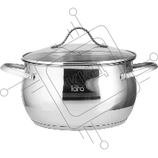 Кастрюля LARA LR02-362 APPLE 11,5 л 30x16 см, нержавеющая сталь, с крышкой
