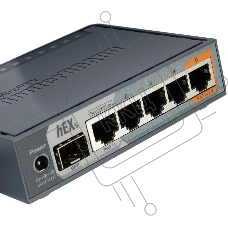 Маршрутизатор MikroTik RB760iGS hEX S, 5×1 Гбит/с + 1×1 Гбит/с SFP, управляемый