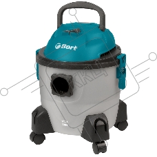 Строительный пылесос Bort  BSS-1215-Aqua (93410891) серый, 250/1250 Вт, уборка сухая/влажная, пылесборник контейнер, 15 л