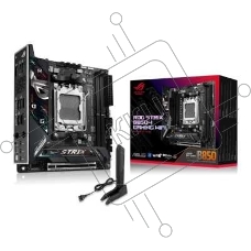 Материнская плата ASUS ROG STRIX B850-I GAMING WIFI, AM5, AMD B850, 2xDDR5, 2xM.2, 2xSATA, PCIe 4.0 x16, 1xHDMI, 1xUSB Type-C, 1x2.5Gb LAN, Wi-Fi 7, Bluetooth 5.4, 5xUSB-A 10Gbps , 1xUSB-C 20Gbps, 2xUSB-A 2.0, 3x3.5 мм, S/PDIF, 7.1, Mini-ITX