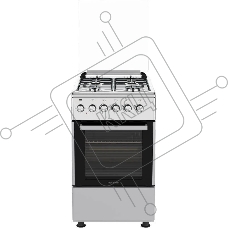 Плита комбинированная NORDEN FF5403GAZk Нержавеющая сталь