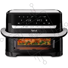Аэрогриль Tefal Dual Easy Fry Flex EY9228E0 2700Вт черный/серебристый
