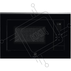 Встраиваемая микроволновая печь Electrolux LMS4253TMX/с грилем, объем 25 л., высота 390 мм, черный/нерж. Сталь