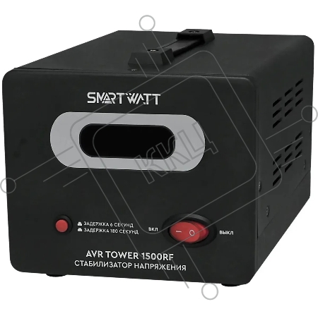 Напольный стабилизатор напряжения SMARTWATT AVR TOWER 1500RF (140W - 260W, 1500VA, 1.5 кВт, 50-60 Гц, розеток - 2, LED-д