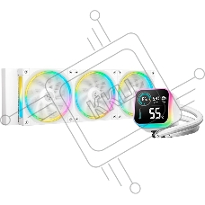 Система водяного охлаждения Deepcool LQ360 Wh ARGB белый 120мм алюминий+медь 2150rpm 32db 4-pin 350W Система водяного охлаждения Deepcool LQ360 Wh ARGB белый 120мм алюминий+медь 2150rpm 32db 4-pin 350W