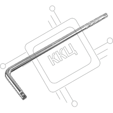 Вороток Г-образный Denzel 375x100 мм, квадрат 1/2