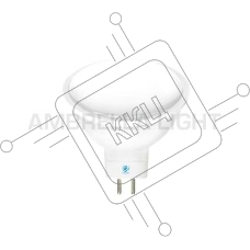 Светодиодная лампа FLAT LED MR16-DD 6W GU5.3 3000K (50W) 175-250V