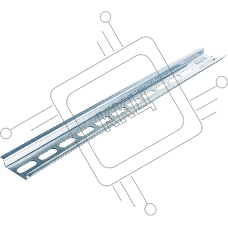 DIN-рейка перфорированная L300 с инд. ШК PROxima EKF adr-30-x