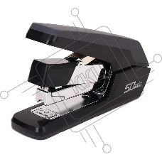 Степлер настольный Deli E0371black Exceed 24/6 26/6 26/8 (50листов) снижение усилия черный 100скоб коробка