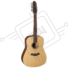 Акустическая гитара BATON ROUGE X11LS/D-12 Кол-во струн: 12, тип корпуса: дредноут, верхняя дека: ель, нижняя дека и обечайки: махагон, гриф: махагон, накладка грифа: овангкол, кол-во ладов: 21, мензура: 630 мм, цвет: натуральный, матовый