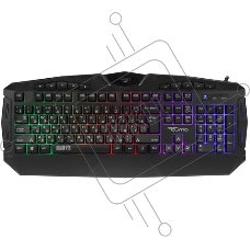 Игровая клавиатура Qumo Antares K60, проводная, 104 + 10 клавиш мультимедиа, встроенные радужная подсветка