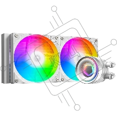 Система водяного охлаждения ID-Cooling FX240 Inf ARGB Soc-AM5/AM4/1200/1700/1851 белый 4-pin 27.2dB Al+Cu 300W Ret (FX240 INF белый)