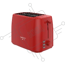 Тостер Energy EN-260, 6 степеней прожарки, поддон для крошек, 800 Вт, красный