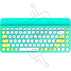 Клавиатура A4Tech Fstyler FBK30 беспроводная, USB, Bluetooth/Радиоканал, зеленый