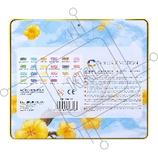 Карандаши цветные Deli EC00225 Color Emotion, трехгранный профиль, липа, 24 цвета, металлическая коробка (24шт)