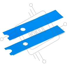Термопрокладка Silverstone G560TP01M200010 Efficient heat conduction pad for reducing temperature,Supports M.2 SSD up to 110mm in length,Safe and easy to use