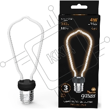 Лампа светодиодная Gauss Filament 4Вт цок.:E27 трубка 220B св.свеч.бел.теп. (упак.:10шт)