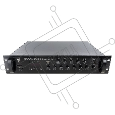 Микшер-усилитель Intrend [ITMXAMP-350MTZ] зональный, 5 зон. MP3, FM-тюнер, USB, Bluetooth, 3хMic/2хLine входы, 1хLine выход, 350 Вт, 4-16 Ом/100V, IR-пульт в комплекте