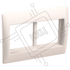 Рамка 4мод. Праймер с суппортом 75мм бел. ИЭК CKK-40D-RSU4-075-K01