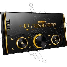 Автомагнитола ACV AVS-2100BM, 2 DIN, Bluetooth, USB Type-A, AUX, пульт ДУ