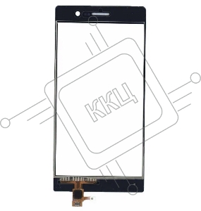 Сенсорное стекло (тачскрин) для Huawei Ascend P7, черное