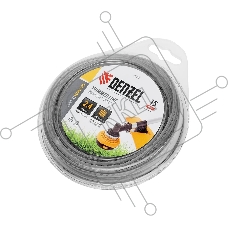 Леска для триммера Denzel двухкомпонентная зубчатый квадрат, 2,4мм х 15м, блистер EXTRA CORD