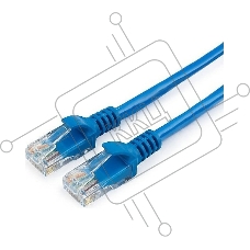 Патч-корд CCA light UTP Гарнизон PC-UTP-5e-1.5-B кат.5e, 1.5м, литой, многожильный (синий)