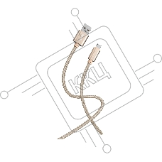 Кабель SMARTBUY (iK-12-S02g) S02 MicroUSB золотистый, 3 А, 1 м