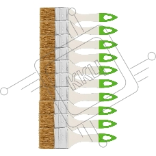 Кисть флейцевая Сибртех, 50, 8, натуральная щетина, пластиковая рукоятка, 10шт