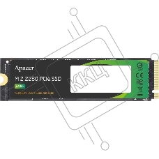 Накопитель SSD Apacer AS2280P4U, 256Gb, M.2 2280, PCIe 3.0 x4, NVMe, R/W 3500/1200