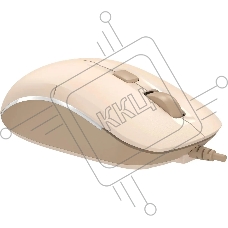 Мышь проводная A4Tech Fstyler FM26S бежевый/коричневый, 1600 dpi, USB, кнопки - 4