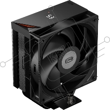 Кулер для процессора PCCooler RT400 Digital BK (230W, 4-pin PWM, LED temp., 152mm, Al/Cu, 4x6mm, 1x120мм, 73.32CFM, 34.9dBA, 2200RPM, S: 1851/1700/1200/115X, AM5/AM4, черный)