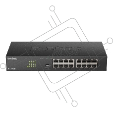 Коммутатор D-Link DGS-1016D/J1A, 16×1 Гбит/с, неуправляемый