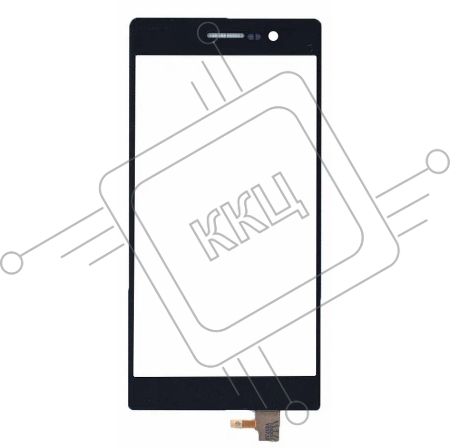 Сенсорное стекло (тачскрин) для Huawei Ascend P7, черное