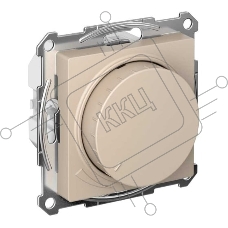 Светорегулятор AtlasDesign (диммер) повор-нажим, LED, RC, 400 Вт, мех., песочный