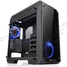 Компьютерный корпус View 71 TG (840574) CA-1I7-00F1WN-00 /Black/Win/SPCC/Tempered Glass*4/Color Box/Riing 140mm Blue Fan*2