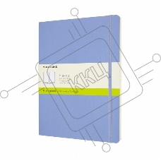 Блокнот Moleskine CLASSIC SOFT QP623B42 XLarge 190х250мм, 192 страниц, нелинованный, мягкая обложка, голубая гортензия