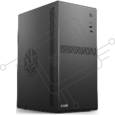 Компьютчерный корпус CBR mATX Minitower V201, без БП, 2*USB 2.0, HD Audio+Mic, черный PCC-MATX-V201-WPSU
