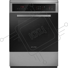 Плита электрическая Maunfeld MEC611CS10TD серебристый, конфорок 4 шт, духовка 59 л, 60 см x 85 см x 63 см