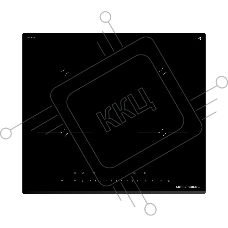 Варочная поверхность Kuppersberg/ Варочная поверхность Kuppersberg, индукция, High-Tech, 9 уровней мощности, inverter, таймер, пауза, Booster, автоматическое отключение, Flexi-zone, слайдерное управление, поддержание тепла, цвет черный