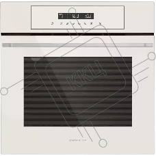 Шкаф духовой электрический Maunfeld AEOD60103BG, 60л, дверца с 3 стеклами, бежевый