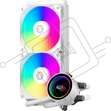 Система водяного охлаждения PcCooler DA240 WH ARGB Soc-AM5/AM4/1200/1700/1851 белый 4-pin Al+Cu 270W Ret (DA240-WHAWXX-GL)