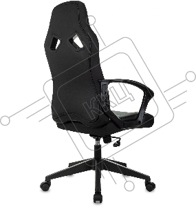 Кресло игровое Zombie 300 черный/белый эко.кожа крестов. пластик
