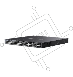 Стекируемый управляемый коммутатор TP-Link SG6654XHP 3го уровня Omada с 48 гигабитными портами PoE+ и 6 портами SFP+