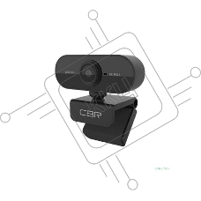 Веб-камера CBR CW 852HD Black с матрицей 1,3 МП, разрешение видео 1280х720, USB 2.0, встроенный микрофон с шумоподавлением, фикс.фокус, крепление на мониторе, длина кабеля 1,5 м, цвет чёрный