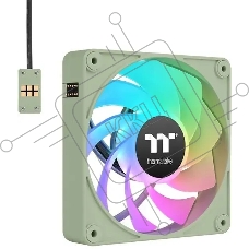 Комплект вентиляторов для корпуса Thermaltake CT140 EX Reverse ARGB Sync (3 шт.) зеленый, 140 мм, 1800 об/мин, 32.8 дБ, 4 pin