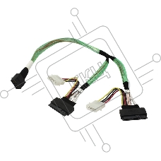 Кабель Amphenol Cable 05-50065-00 U.2 Enabler, HD (SFF8643) -to- (2x SFF8639), 50см, Used to attach directly to the 8639 interface of the NVMe drive (05-50065-00)