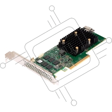 RAID-контроллер Broadcom MegaRAID 9560-8I SGL (05-50077-01 / 03-50077-01010) PCIe 4.0 x8 LP, SAS/SATA/NVMe, RAID 0,1,5,6,10,50,60, 8port(1 * int SFF8654), 4GB Cache, 3908ROC, RTL (007479)