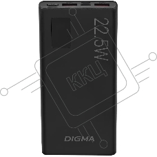 Мобильный аккумулятор Digma DGPF10A 10000mAh QC3.0/PD3.0 22.5W 5A 2xUSB-A/USB-C черный